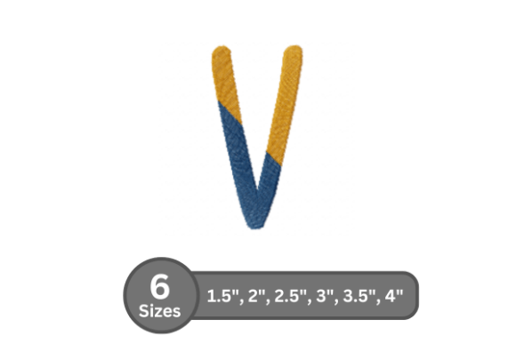 Chalk Split Alphabet -V: A Versatile Holiday Embroidery Font