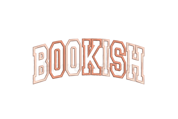 Charming Bookish Embroidery Design