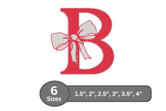 Cherry Knot Alphabet -B: A Stylish Embroidery Design