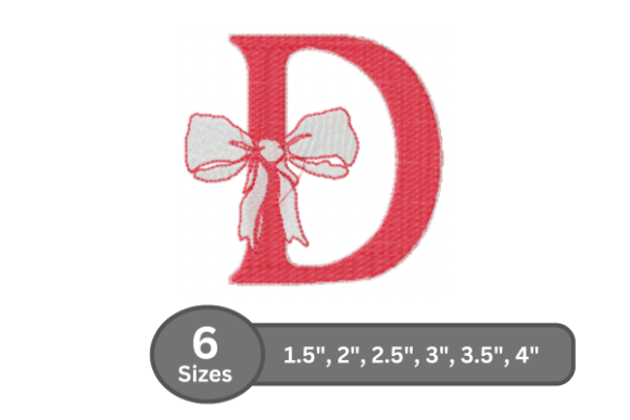 Cherry Knot Alphabet -D: A Stylish Embroidery Choice