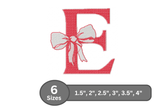 Cherry Knot Alphabet - E: A Stylish Embroidery Design