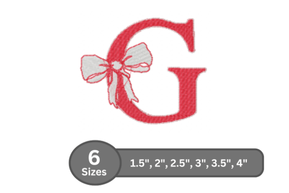 Cherry Knot Alphabet -G: A Stylish Embroidery Letter