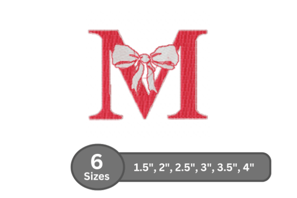 Cherry Knot Alphabet - M: A Stylish Monogram Choice