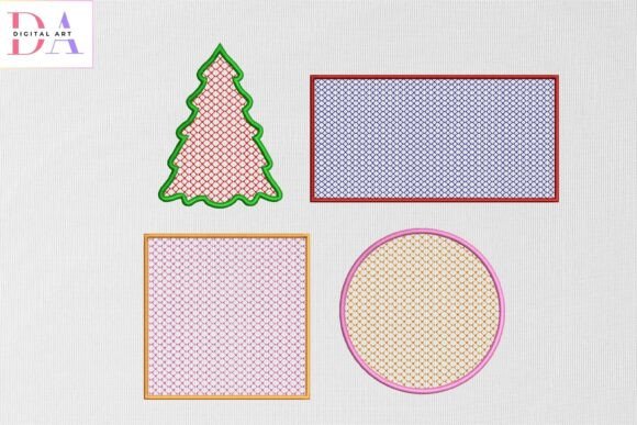 Geometric Frames and Tree: A Versatile Embroidery Set