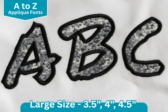 Graffiti Applique Embroidery Font: A Bold and Playful Choice