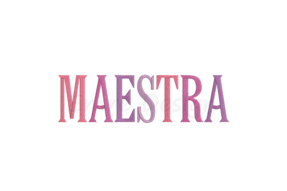 Maestra Embroidery Design: A Charming Seasonal Touch