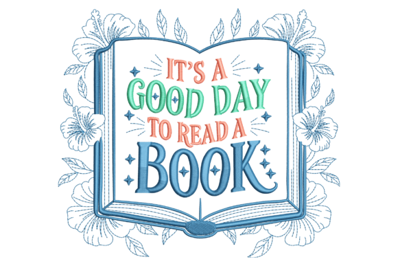 Read a Book: A Charming Embroidery Design
