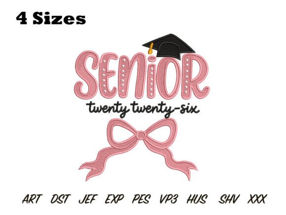 Senior 2026 Embroidery Design: A Playful Touch for Business