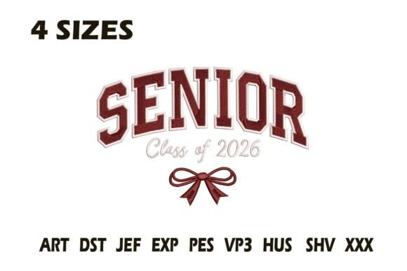 Senior Class of 2026 Bow Embroidery