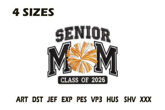 Senior Mom 2026 Embroidery: A Versatile Design