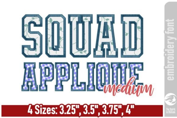 Squad Varsity Applique Font - A Bold Touch