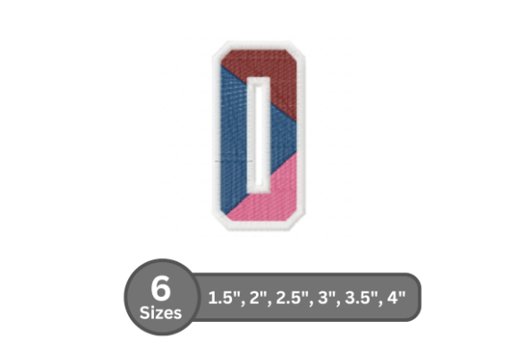 Street Varsity Number - 0: A Stylish Embroidery Choice