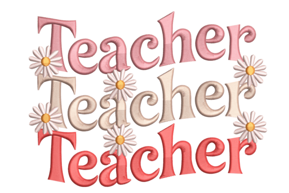 Teacher Daisy Lettering: A Charming Addition